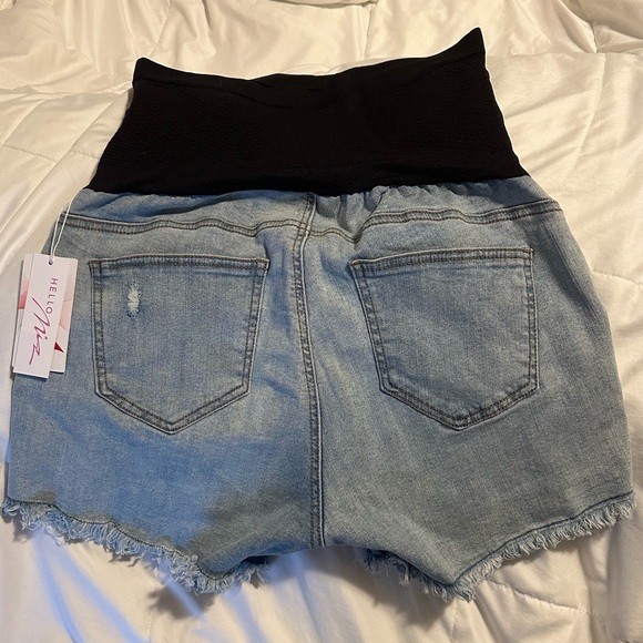 Maternity NWOT Denim Shorts by Hello Miz Size XL - Picture 4 of 4